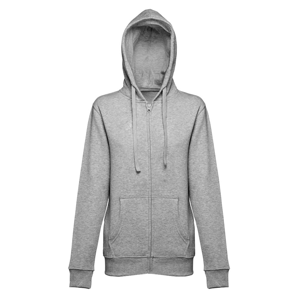 Sweatshirt für Frauen aus Baumwolle und Polyester | THC Amsterdam Women – Hellgrau melliert, Ansicht 4