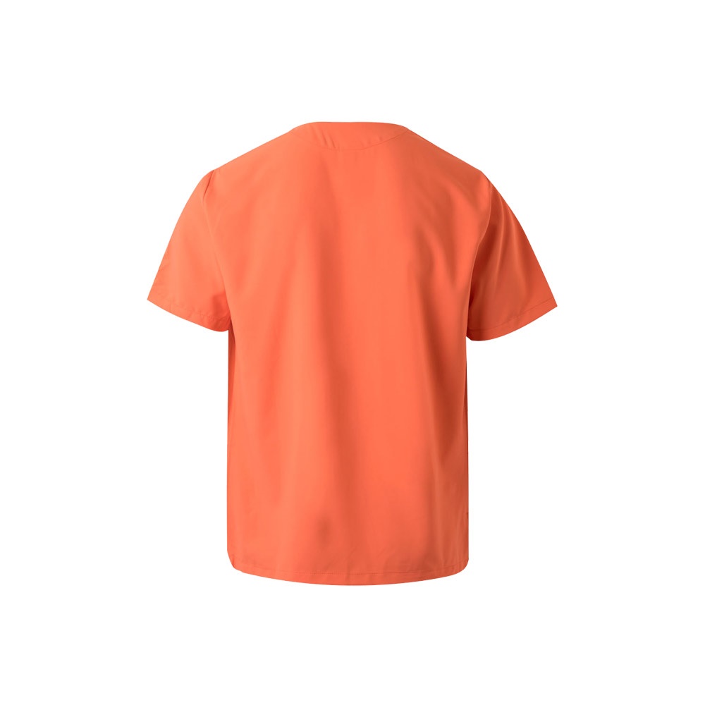 Kurzarm-Tunika (140 g/m²), aus 100 % Mikrofaser | VL Flora – Orange, Ansicht 2
