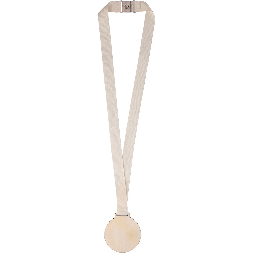 Medaille aus Holz in Braun, Ansicht 5