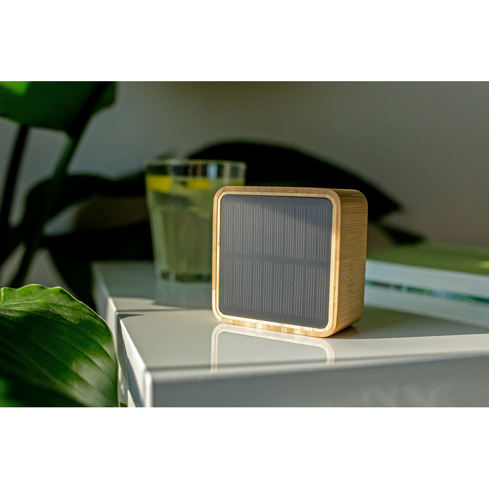 Wireless Lautsprecher aus Bambus 3W B'RIGHT, Solarpanel | Androwe in Holz, Ansicht 9