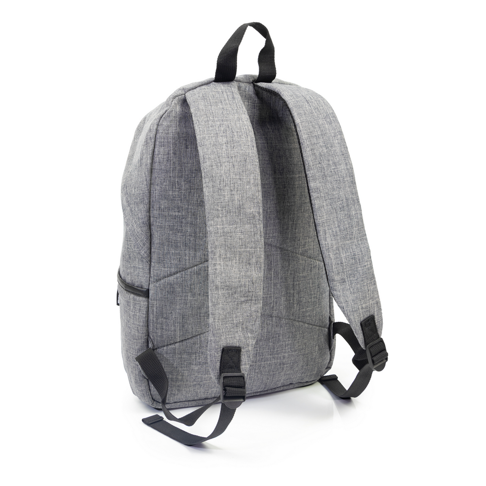 B'RIGHT Rucksack mit Fach für Laptop 15,6", aus RPET | Reggie in Grau, Ansicht 7
