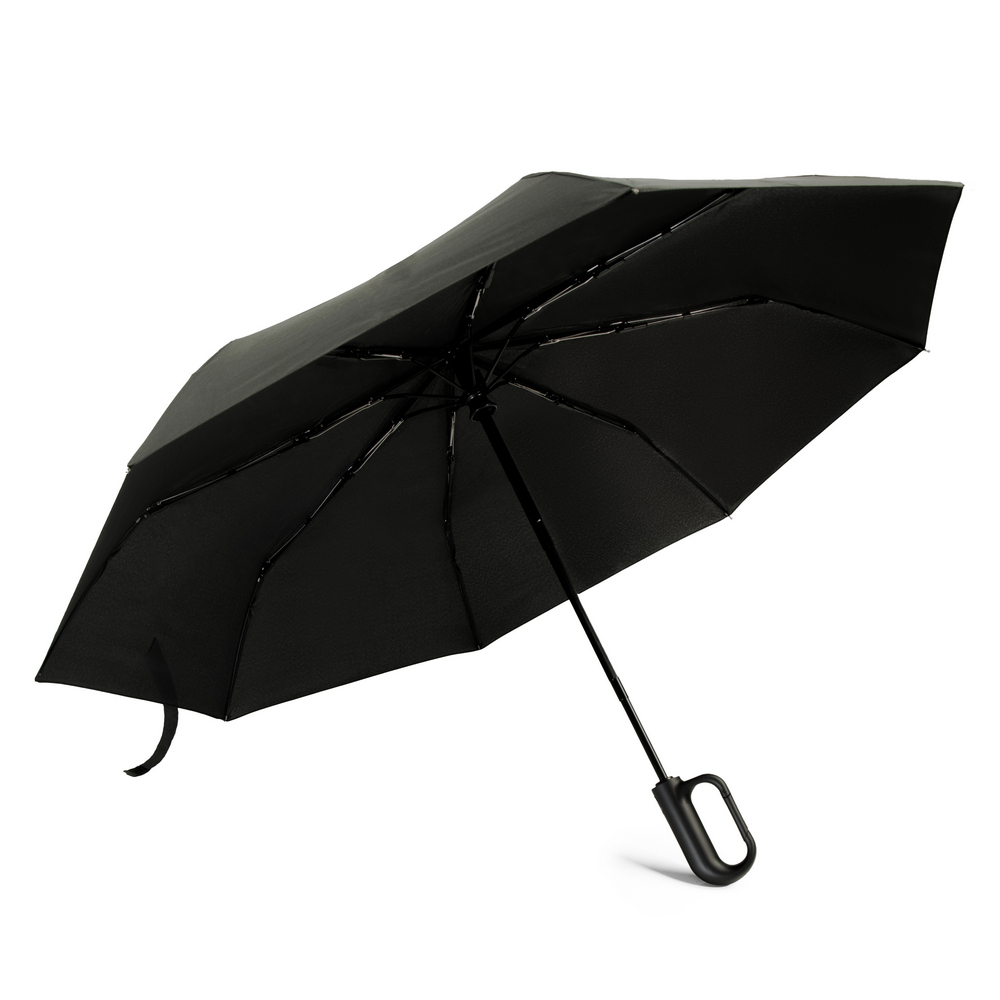 Automatischer Regenschirm, faltbar | Kymbrea in Schwarz