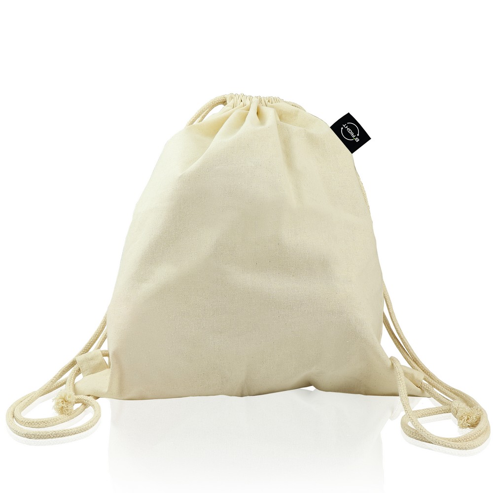 B'RIGHT Beutel mit Kordel aus organischer Baumwolle | Meredith in Beige, Ansicht 5