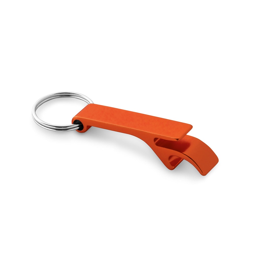 Schlüsselanhänger aus Aluminium mit Flaschenöffner | Baitt – Orange