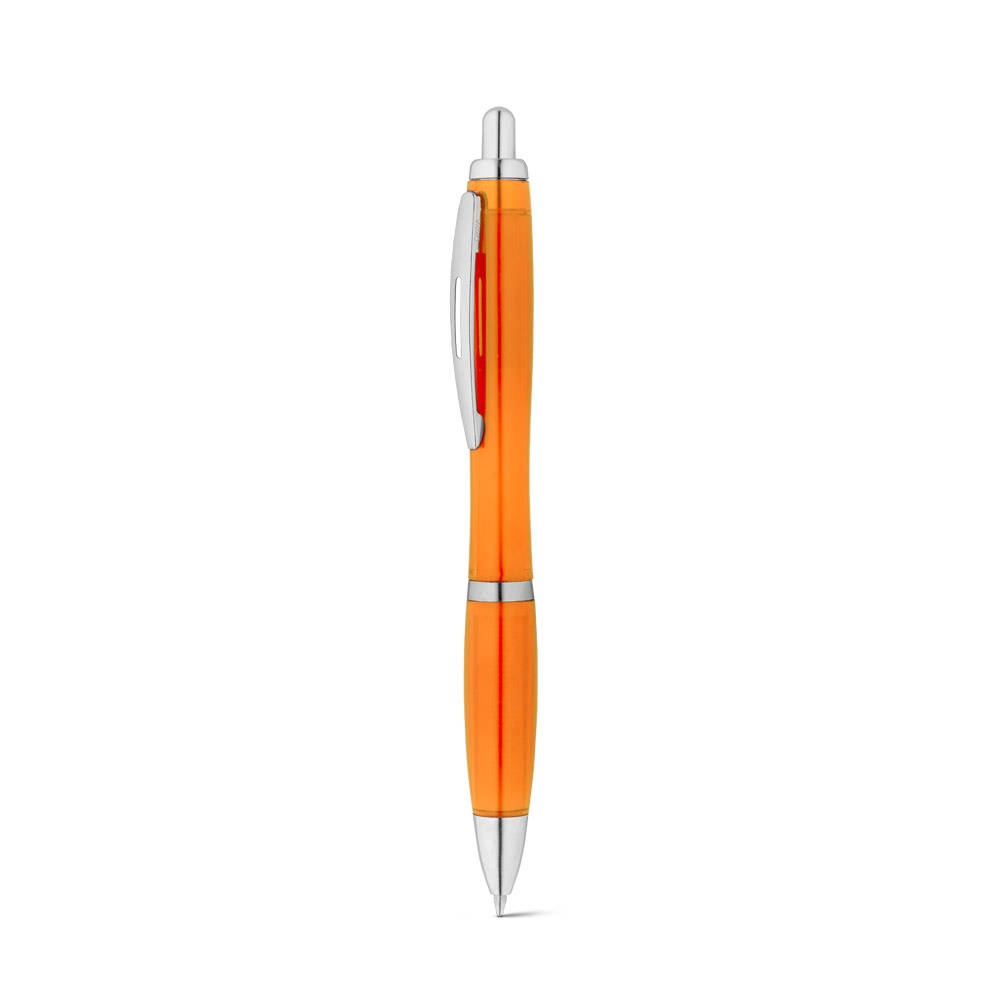 Recyceltes PET (100% rPET)-Kugelschreiber mit Metallclip | Swing Rpet – Orange, Ansicht 3