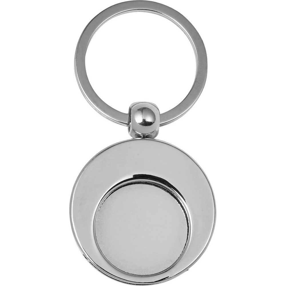 Schlüsselanhänger, Einkaufswagenchip in Silber, Ansicht 11