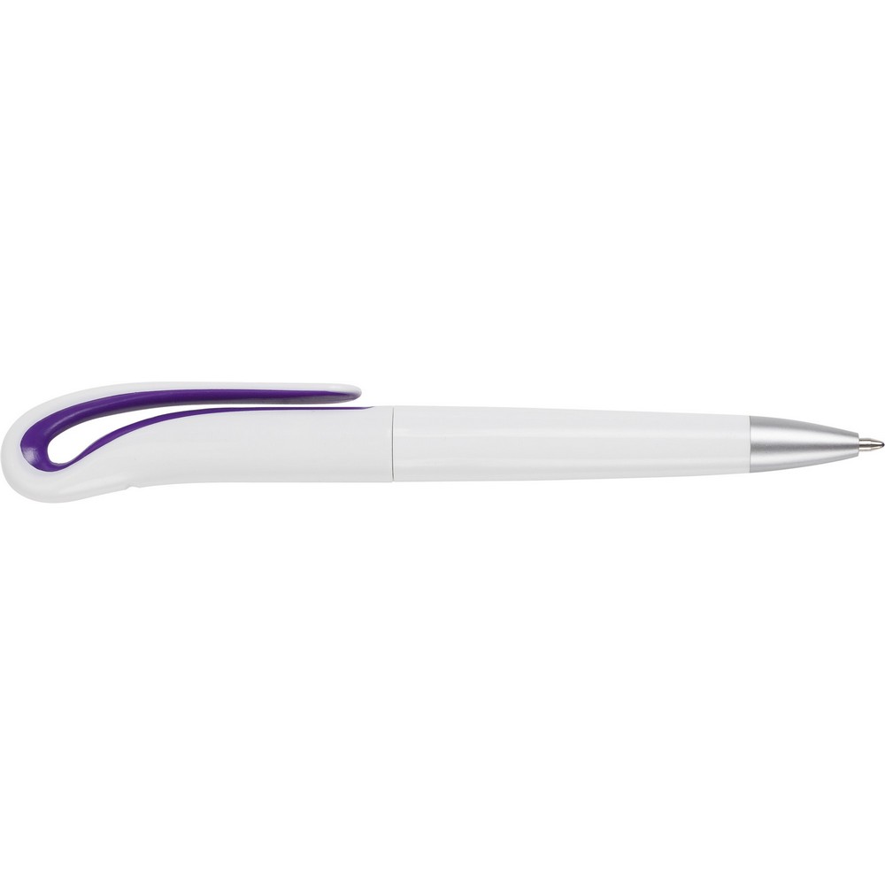 Kugelschreiber mit Drehmechanik in 7 Farben – V1318 in Violett, Ansicht 7