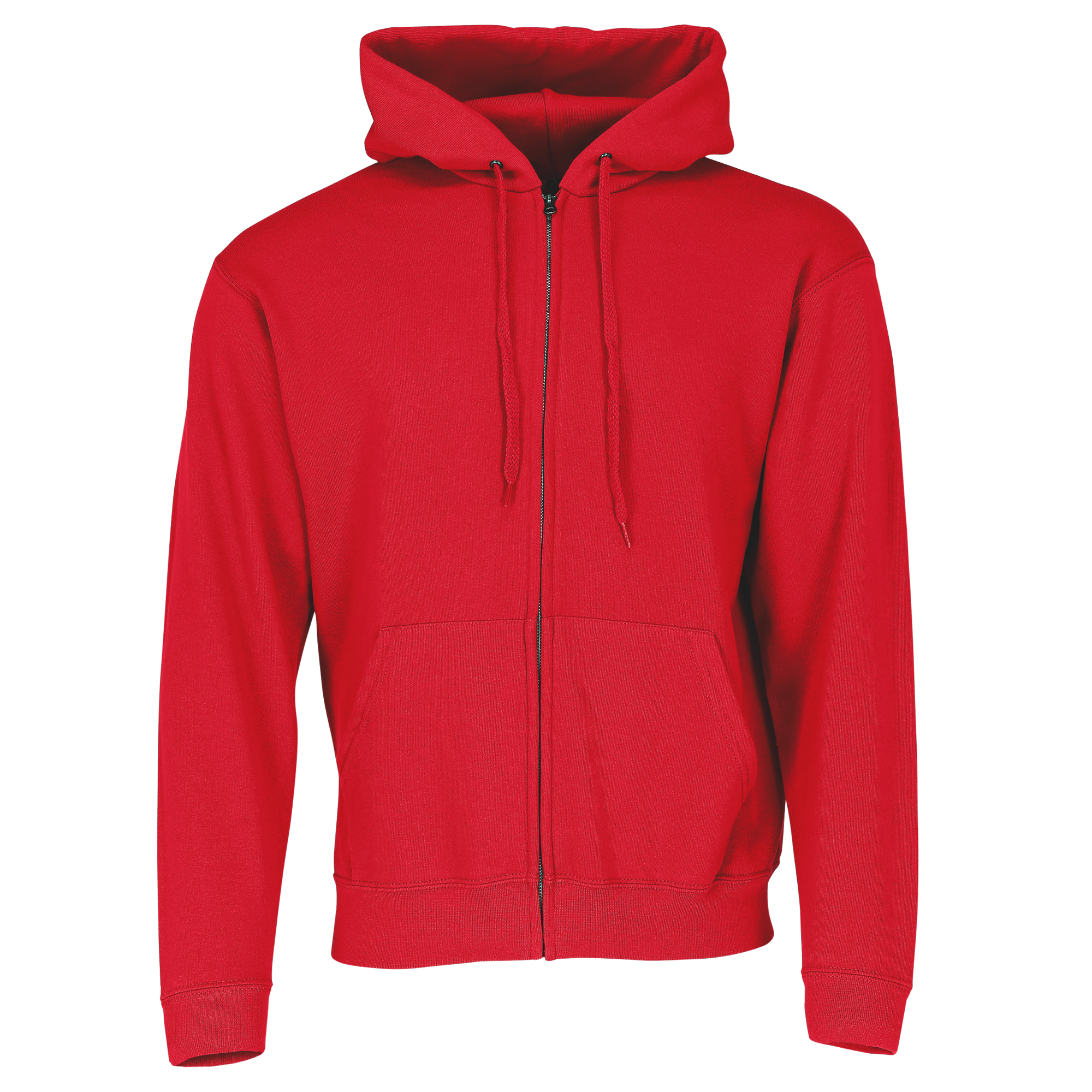 Fruit of the Loom Classic Hooded Sweat Jacket in Rot