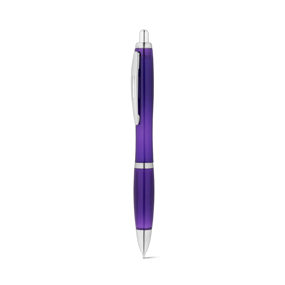 Recyceltes PET (100% rPET)-Kugelschreiber mit Metallclip | Swing Rpet – Violett, Ansicht 3
