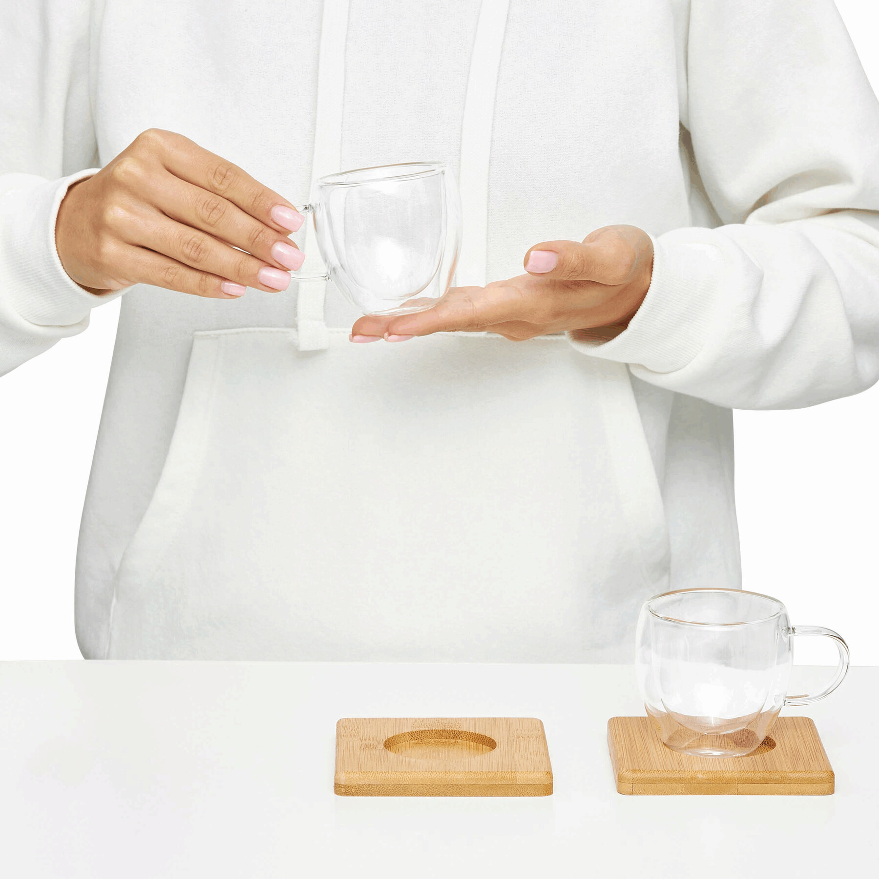 Glastassen-Set | Bamboo Duo