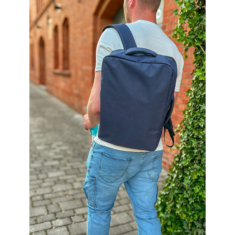 RPET Rucksack, Laptoptasche 15,6" | Tahir in Grau, Ansicht 14