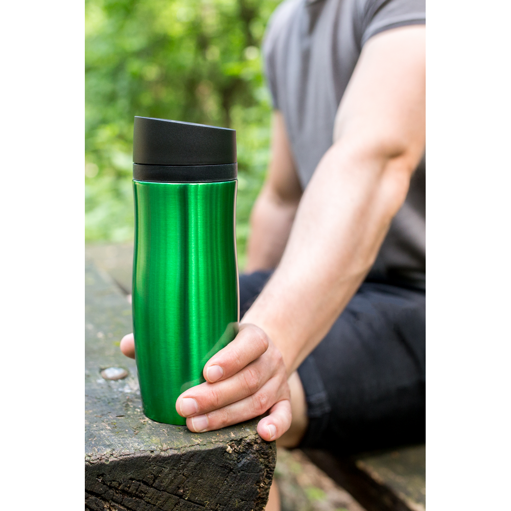 Thermobecher 375 ml Air Gifts | Jackson in Grün, Ansicht 12