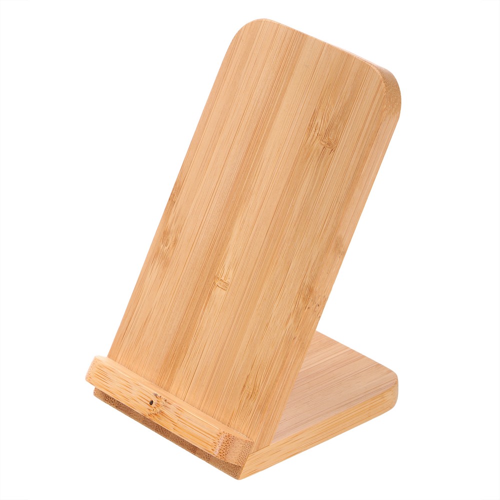 B'RIGHT Wireless Bambus-Ladegerät 10W, Telefonständer | Wilder in Holz, Ansicht 6