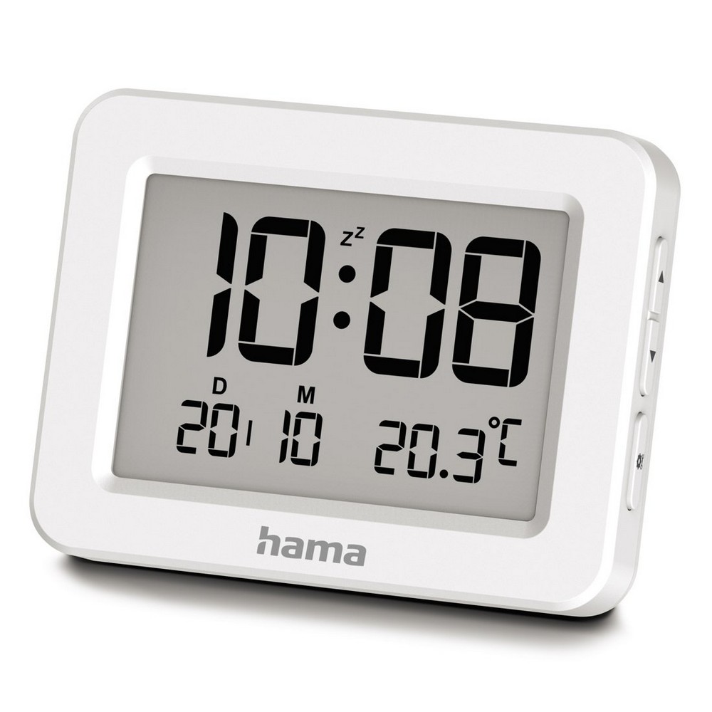 Elektronischer Wecker Hama Kos in Weiß