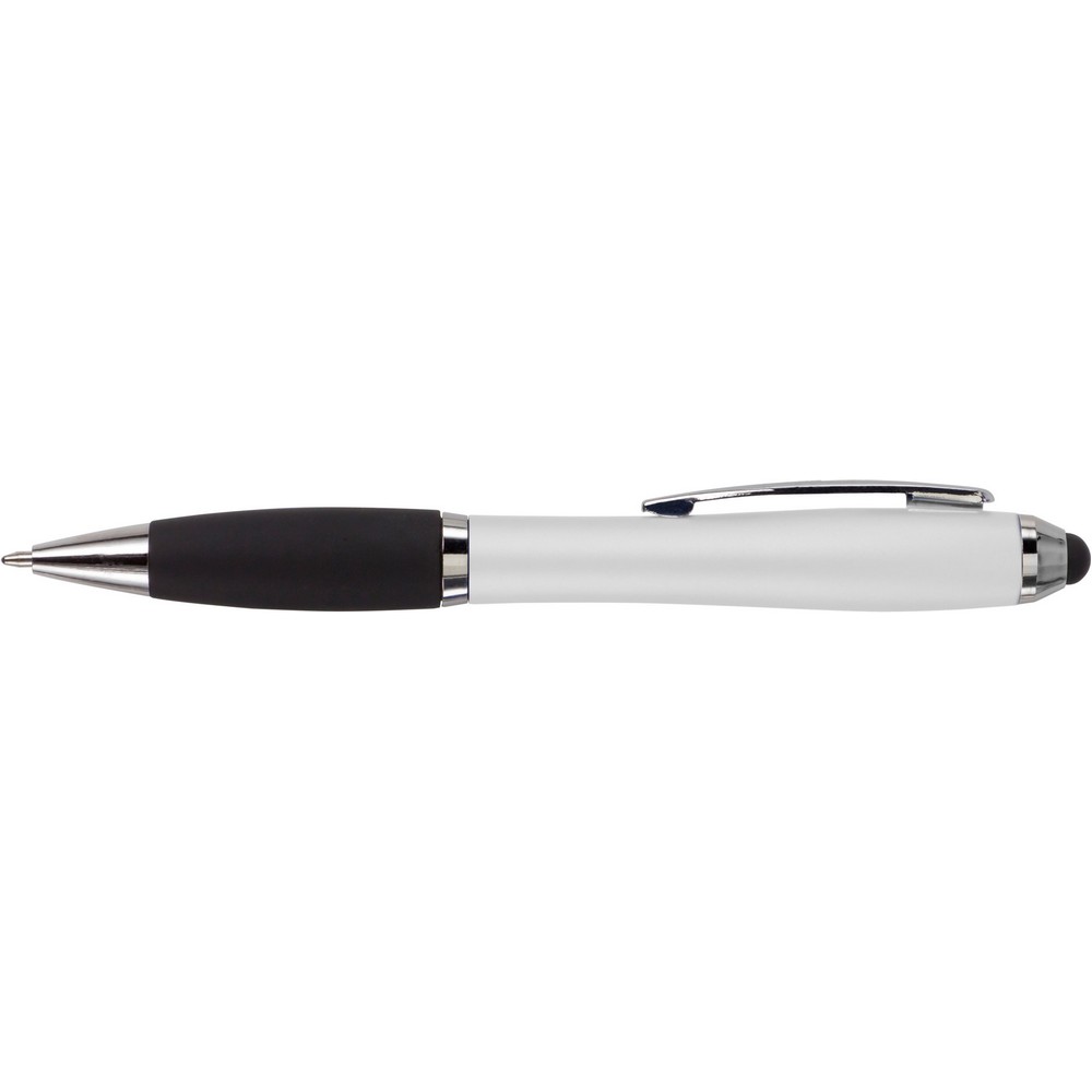 Kugelschreiber mit Touchpen in Weiß, Ansicht 3