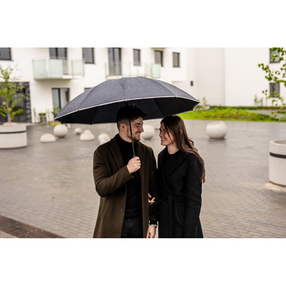 Automatischer Regenschirm Mauro Conti | Kim in Schwarz, Ansicht 2