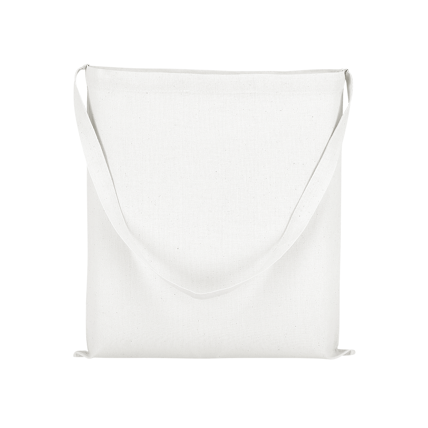 Baumwolltasche CLASSIC mit einem langen Henkel in Weiß