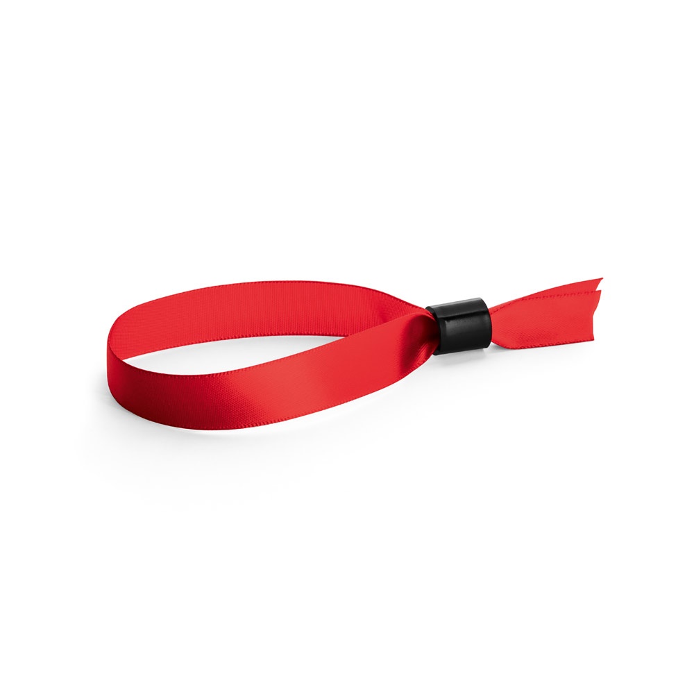 Veranstaltungsarmband aus Satin | Seccur – Rot