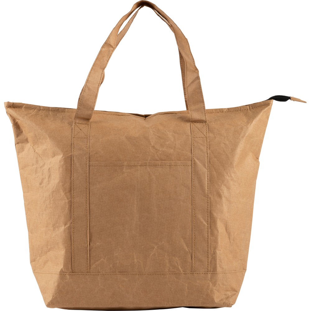 Papier-Kühltasche, laminiert in Braun, Ansicht 4