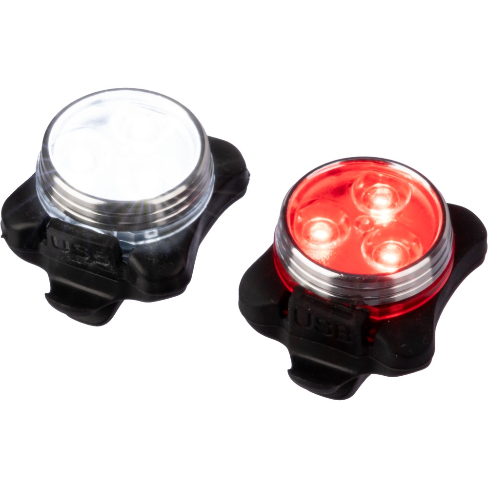 Set von Fahrradlampen in Neutral