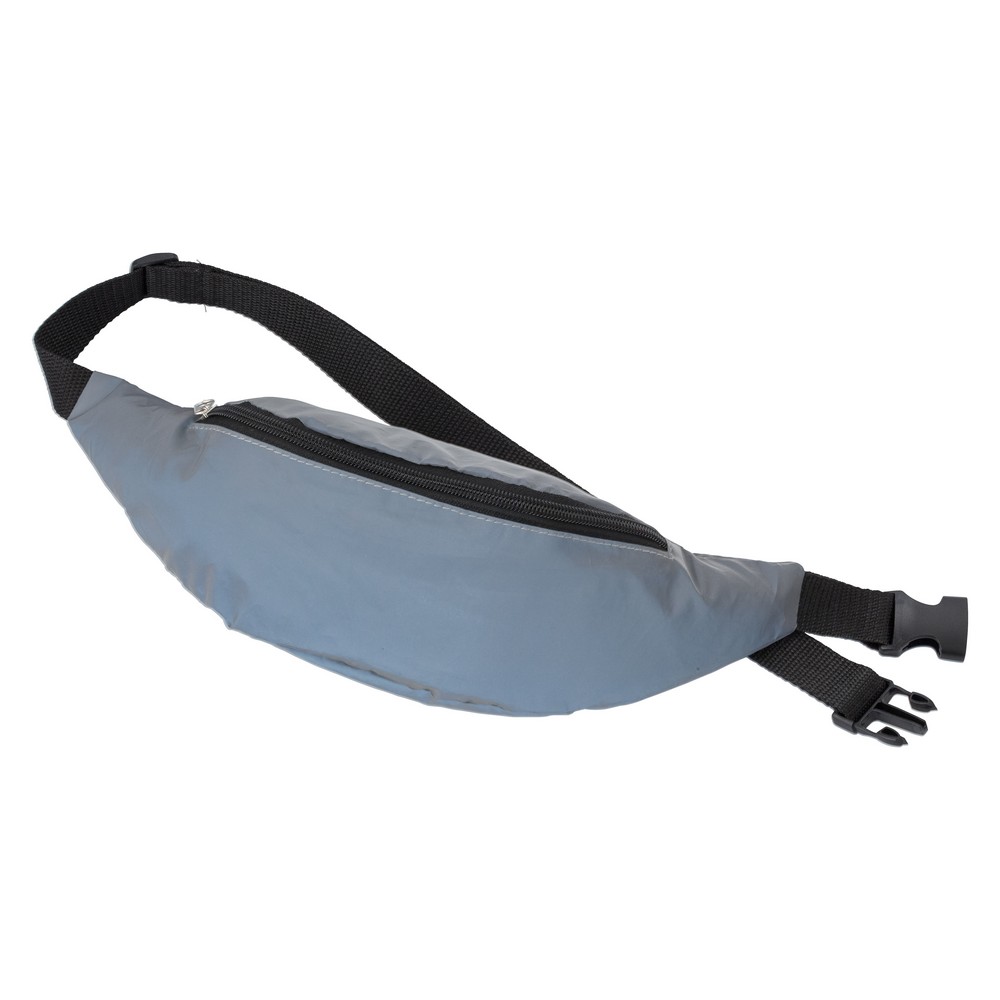 Gürteltasche, reflektierend in Silber