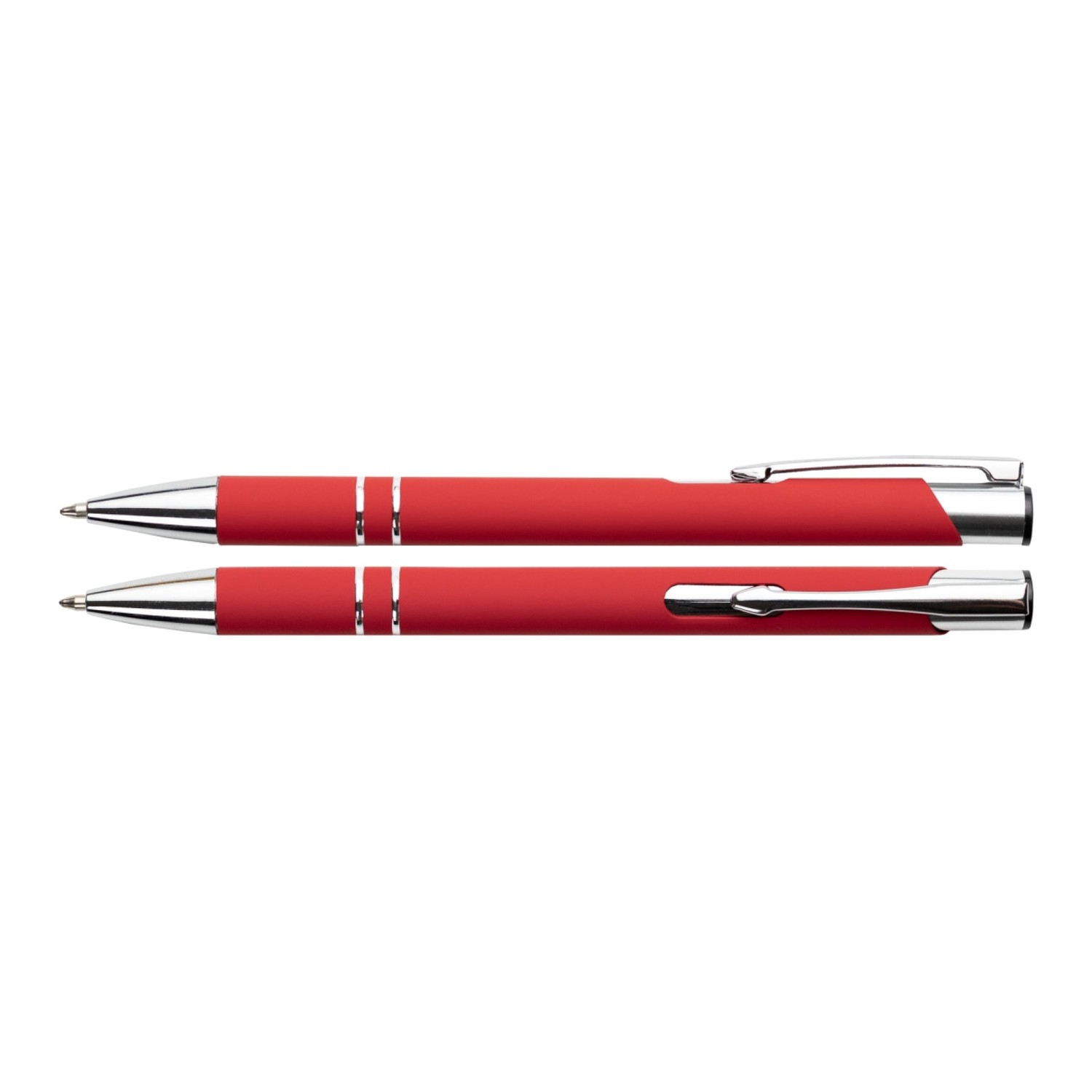 Cosmo Soft-Touch Kugelschreiber | Metall in Rot