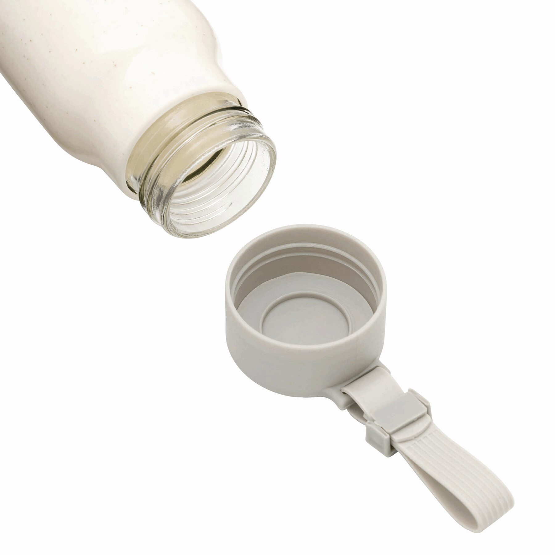 Glas-Trinkflasche mit Ummantelung | Mecozi Drink