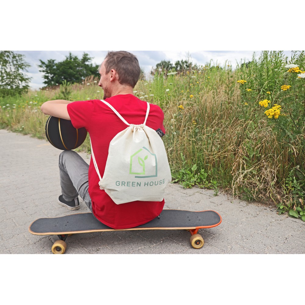B'RIGHT Beutel mit Kordel aus organischer Baumwolle | Meredith in Beige, Ansicht 4
