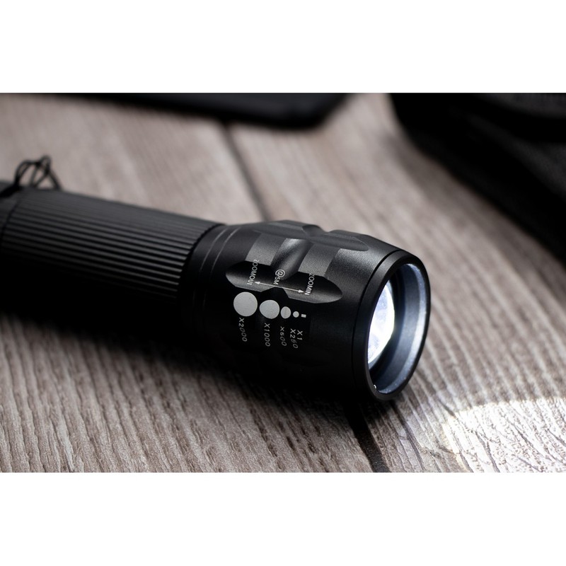 Air Gifts Taschenlampe 1 CREE LED, Fahrradlampe | Cynthia in Schwarz, Ansicht 2