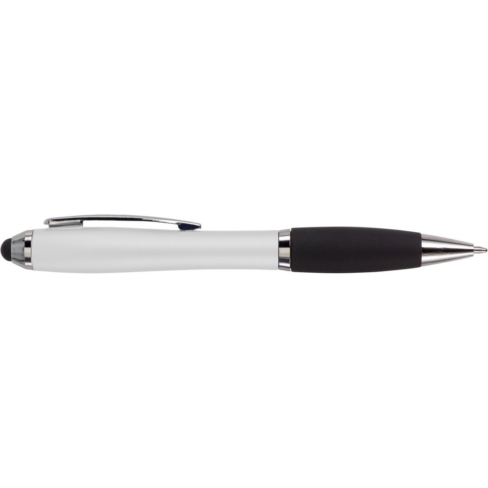 Kugelschreiber mit Touchpen in Weiß, Ansicht 5