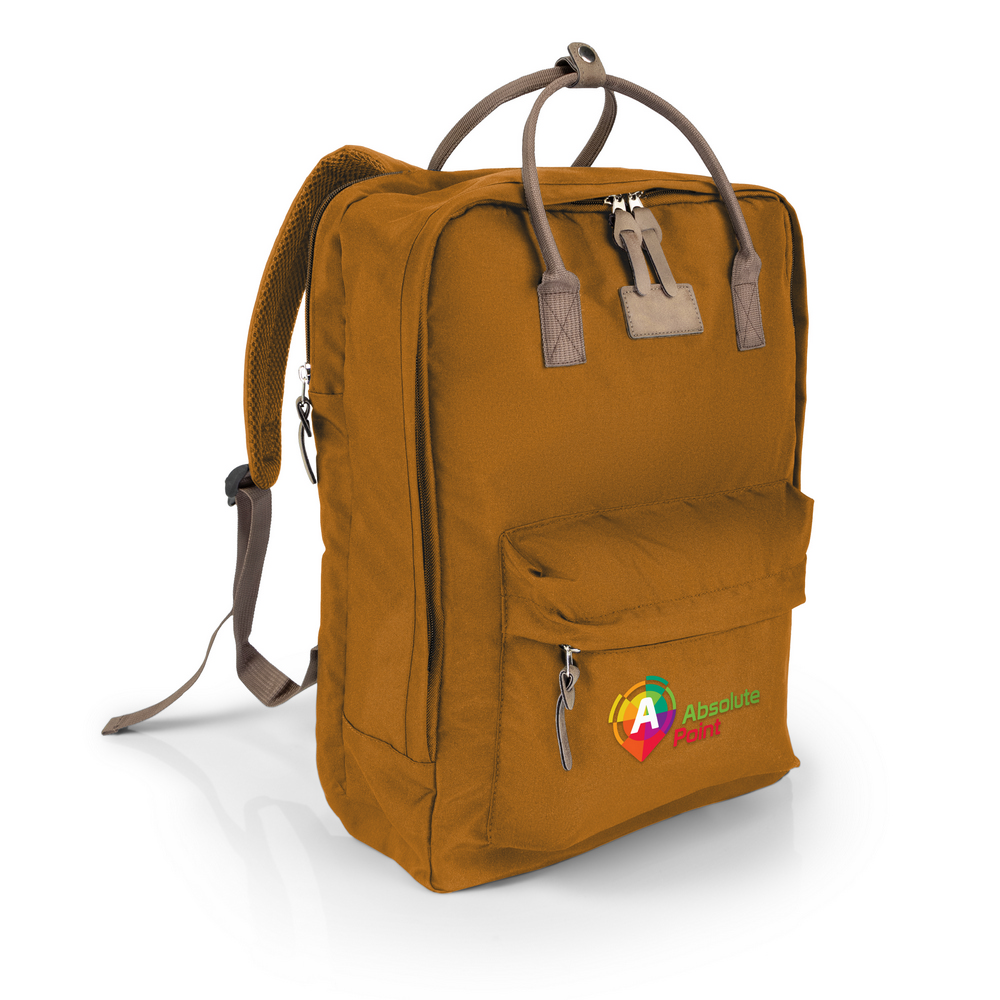 B'RIGHT Laptop-Rucksack 15,6", aus RPET | Finlay in Gelb