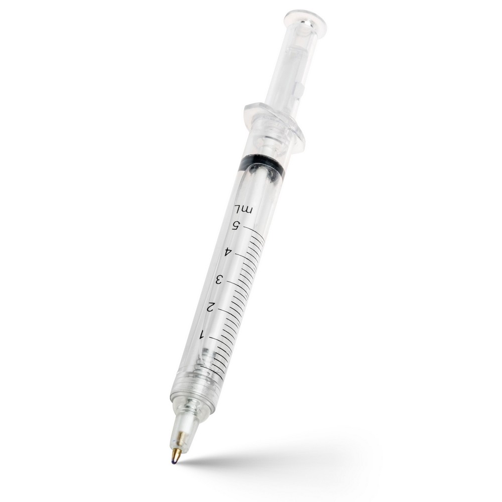 Kugelschreiber "Spritze" in neutral, freigestellt