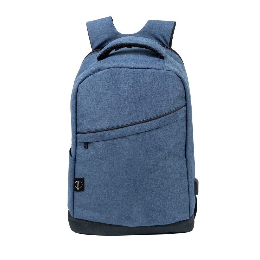 B'RIGHT Laptop-Rucksack 15,6", aus RPET | Henry in Dunkelblau, Ansicht 7