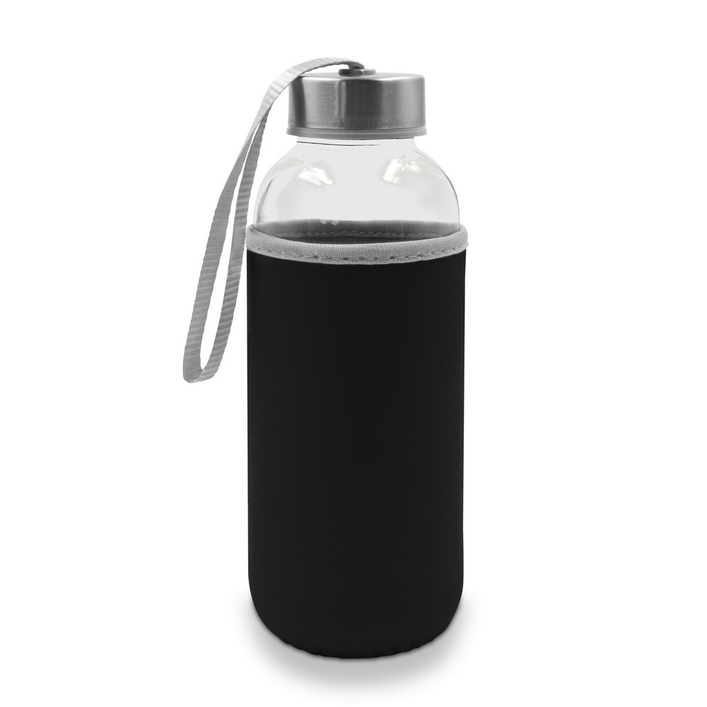 Glasflasche 420 ml | Bob in Schwarz