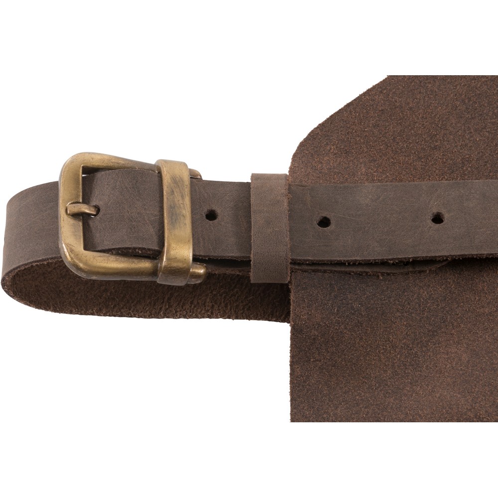 Leder-Schürze in Braun, Ansicht 4