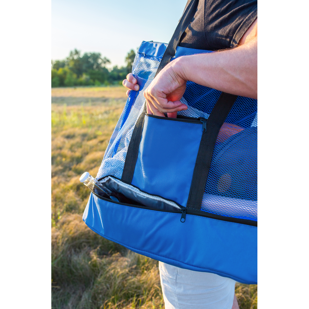 RPET Strandtasche, Einkaufstasche, Kühltasche | Maxwell in Grau, Ansicht 9