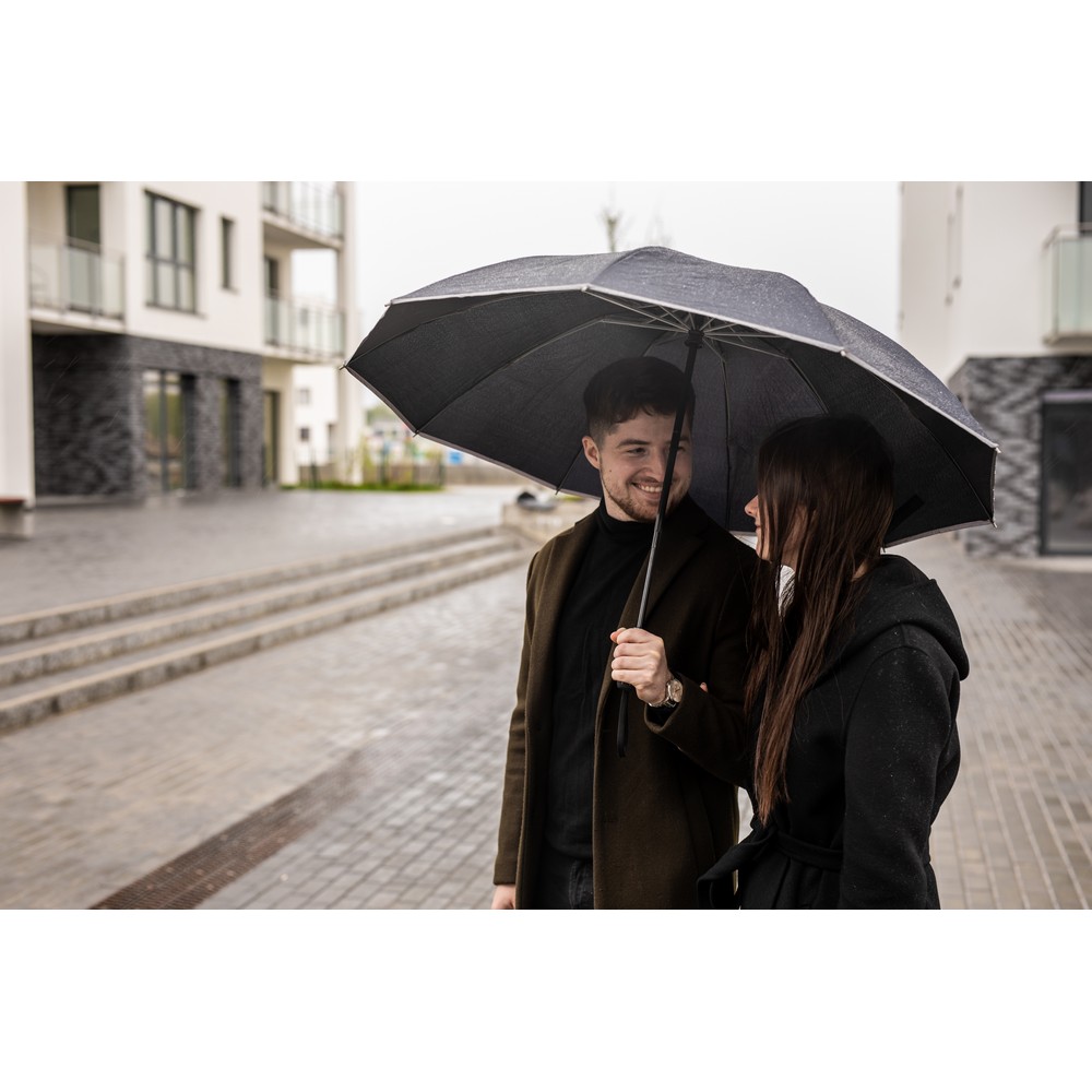 Automatischer Regenschirm Mauro Conti | Kim in Schwarz, Ansicht 13