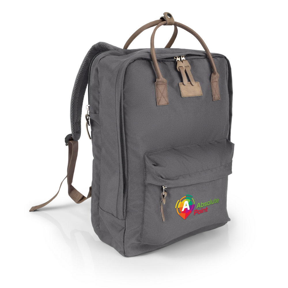 B'RIGHT Laptop-Rucksack 15,6", aus RPET | Finlay in Grau