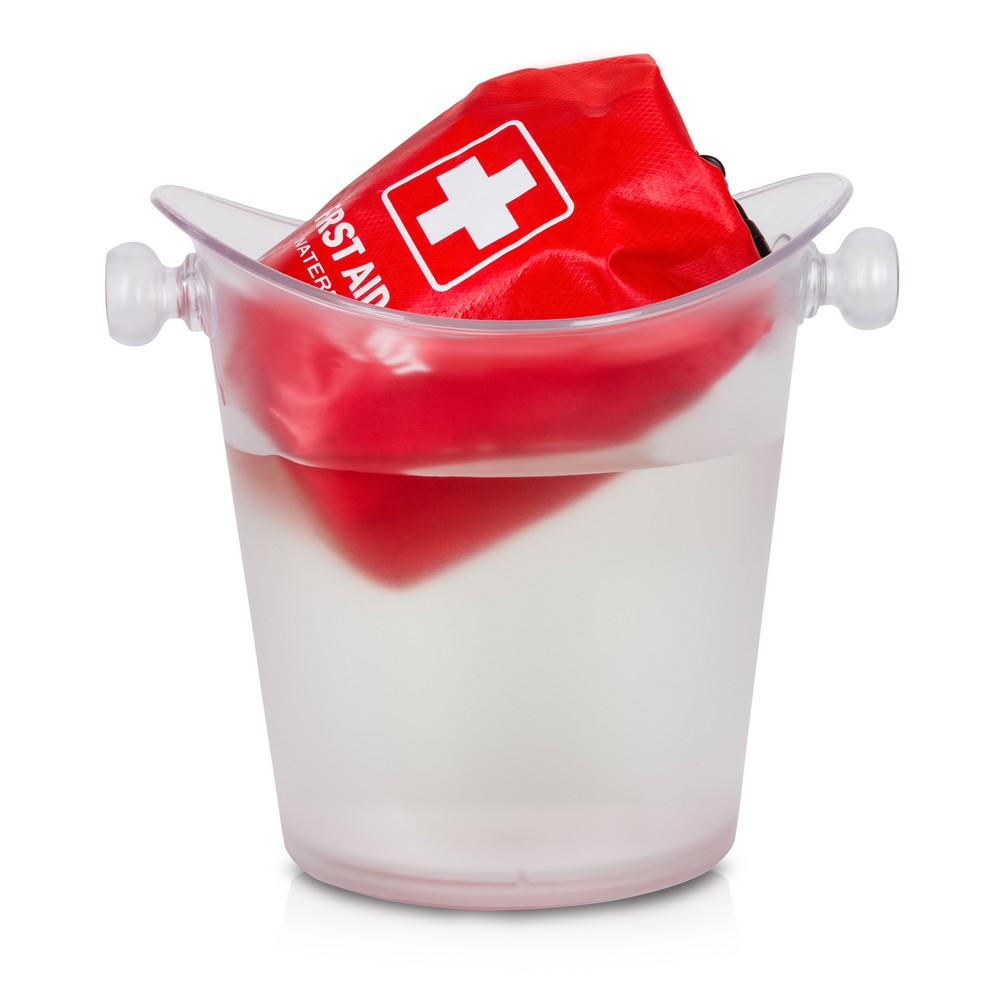 Air Gifts Erste-Hilfe-Set in wasserdichtem Koffer mit Karabiner, 48-tlg. | Ryan in Rot, Ansicht 6