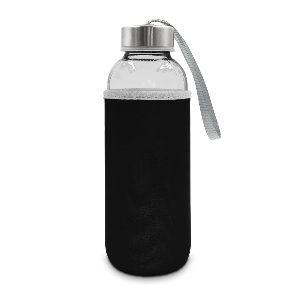 Glasflasche 420 ml | Bob in Schwarz, Ansicht 3