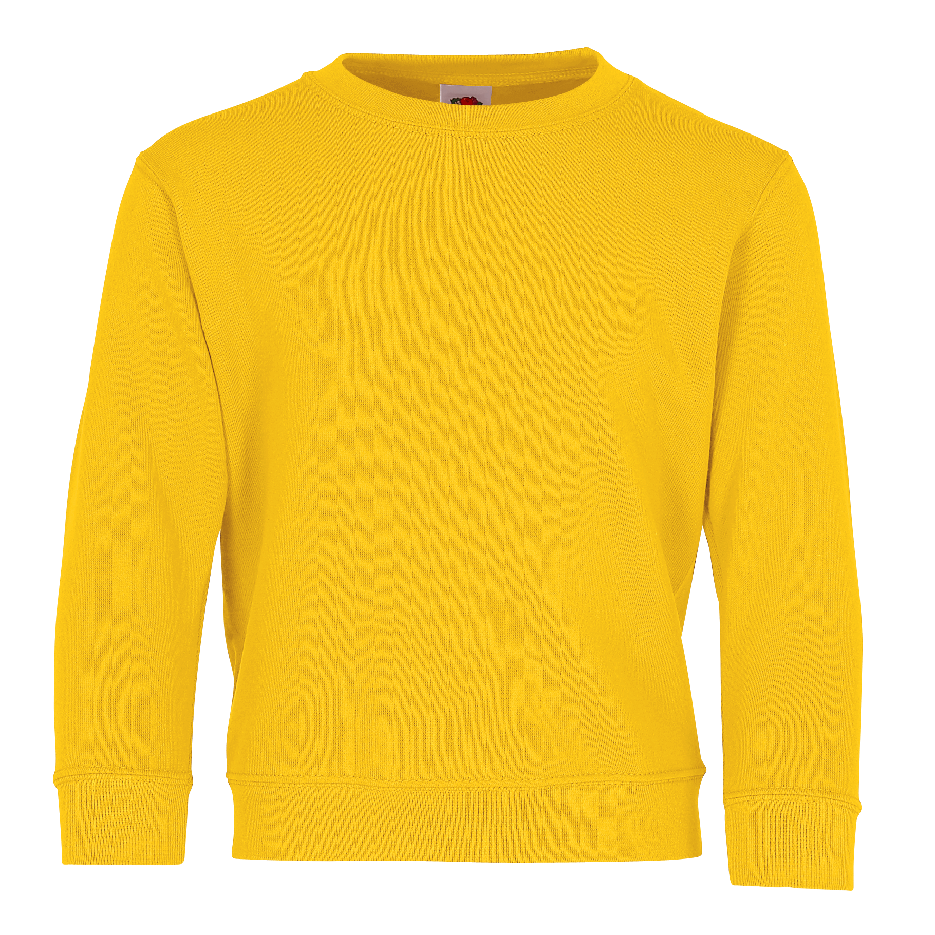 Fruit of the Loom Kinder Classic Set-In Sweat in Sonnenblumengelb