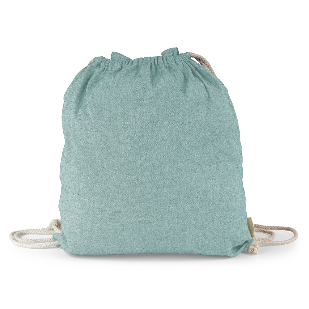 Baumwolltasche 2 in 1, Beutel mit Kordel, Einkaufstasche | Gondulfo in Grün, Ansicht 4