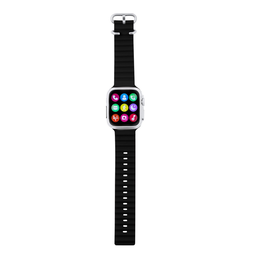 Aktivitätsmonitor, kabellose Multifunktionsuhr in Schwarz, Ansicht 11