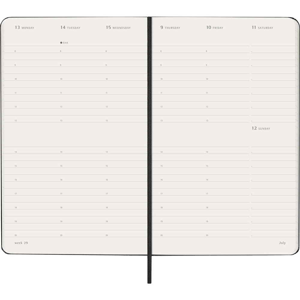MOLESKINE Wochenkalender in Schwarz, Ansicht 6