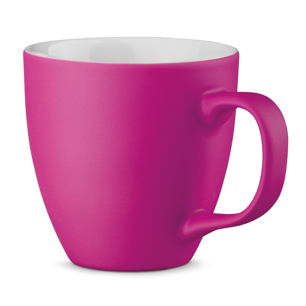 Becher aus Hydroglasur-Porzellan mit 450 ml Fassungsvermögen | Panthony Mat – Dunkelrosa
