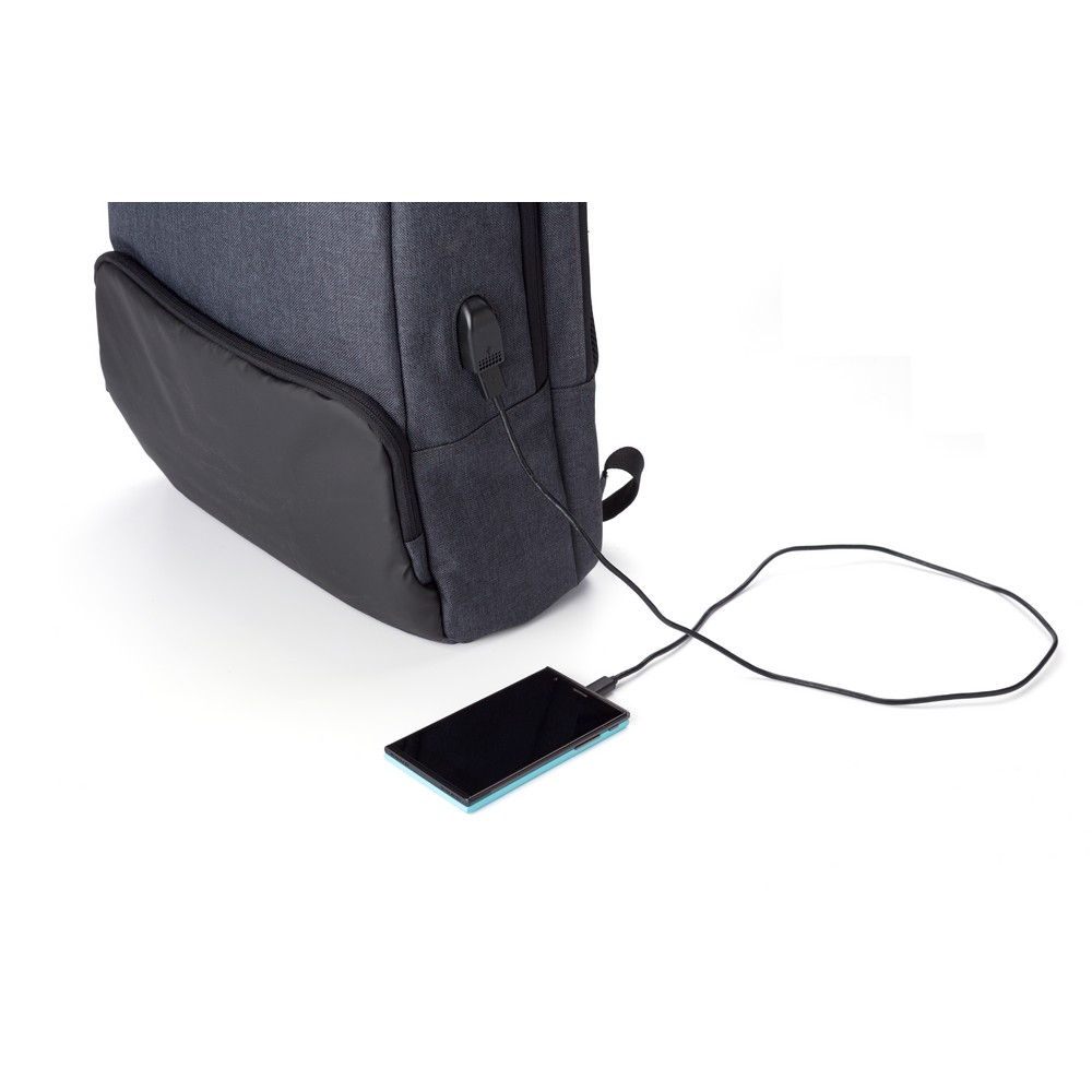Laptop-Rucksack 15" in Schwarz, Ansicht 5