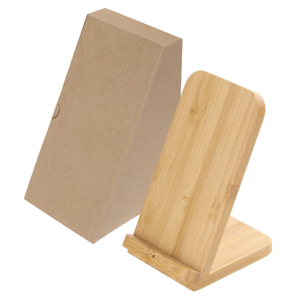 B'RIGHT Wireless Bambus-Ladegerät 10W, Telefonständer | Wilder in Holz, Ansicht 11