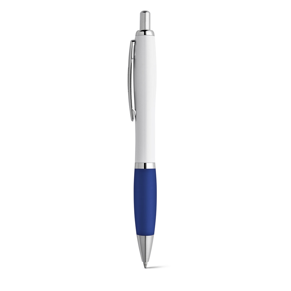 Kugelschreiber mit Clip und Metall Applikationen | Move Bk – Blau