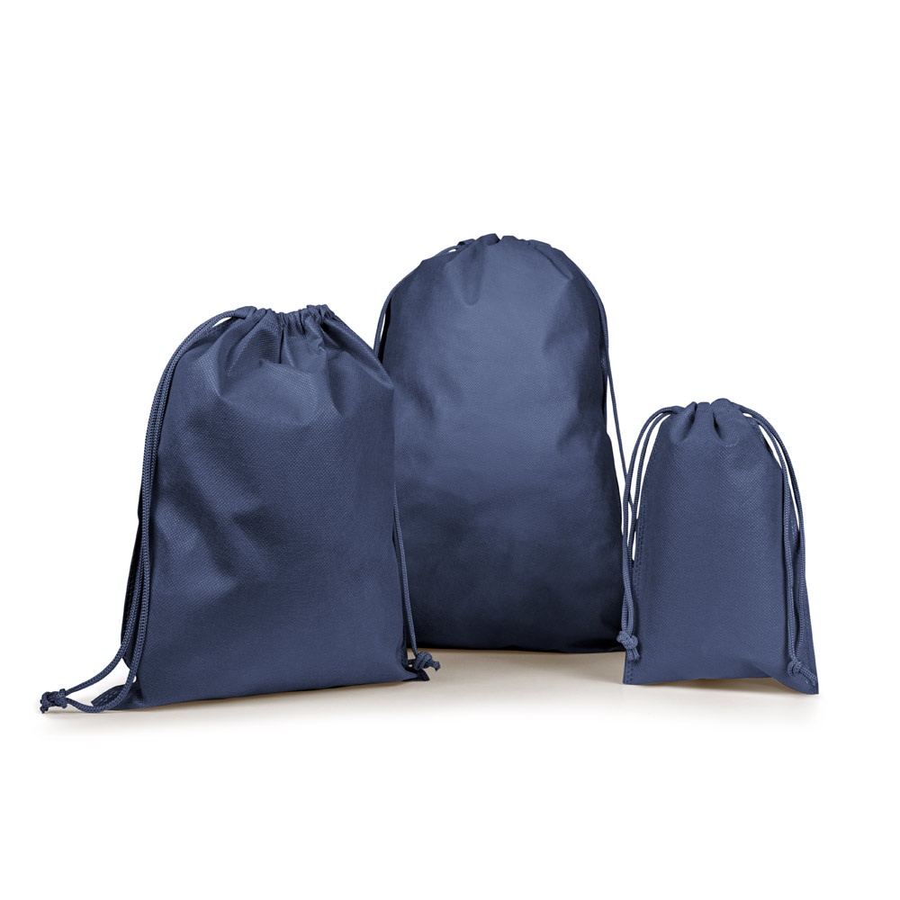 Mittelgroße Geschenktüte aus Vliesstoff (60 g/m²) | Gift Bag M – Blau, Ansicht 3