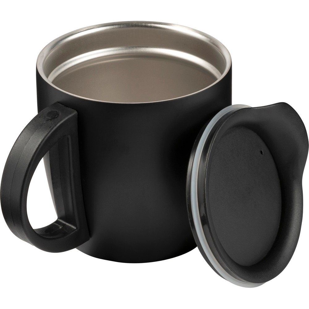 Reisebecher 350 ml in Schwarz, Ansicht 2
